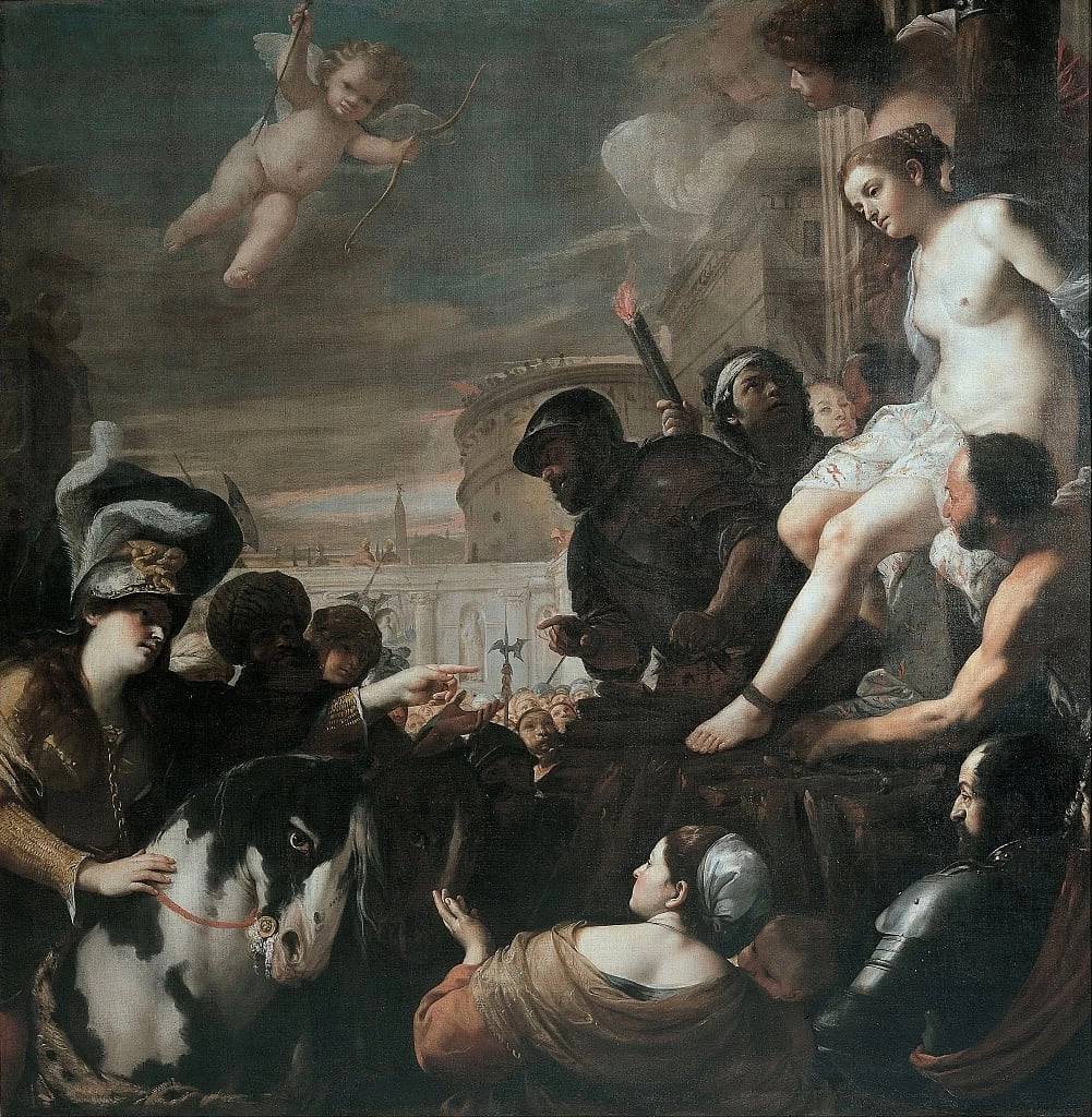 Clorinda salva Olindo e Sofronia - Palazzo Rosso, Genova